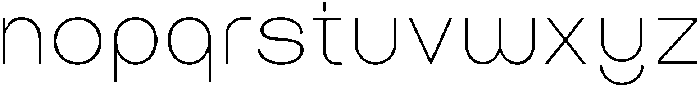 Bongkah Thin otf (100) Font LOWERCASE