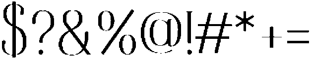 Bonheur Serif Regular otf (400) Font OTHER CHARS