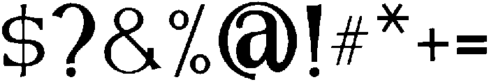 Boniface Regular otf (400) Font OTHER CHARS