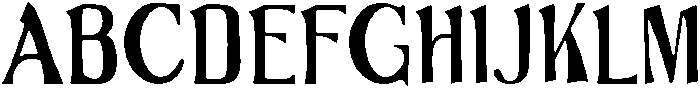 Boniface Regular otf (400) Font UPPERCASE