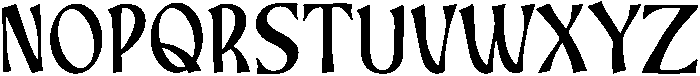 Boniface Regular otf (400) Font UPPERCASE
