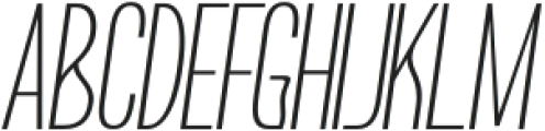 Boniksun ExtraLight Italic otf (200) Font UPPERCASE