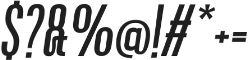 Boniksun UltraBold Expanded Italic otf (700) Font OTHER CHARS
