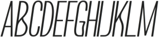 Boniksun UltraLight Italic otf (300) Font UPPERCASE