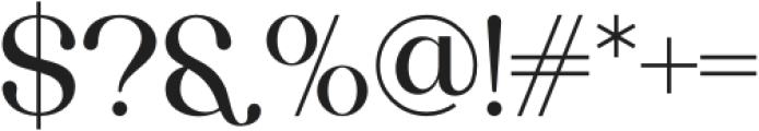 Boniro Regular otf (400) Font OTHER CHARS