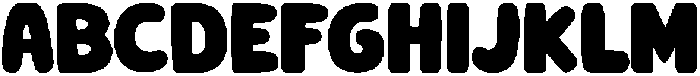 Bonmikku Regular otf (400) Font UPPERCASE