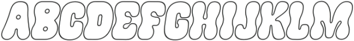 Bonquella Italic Outline otf (400) Font UPPERCASE