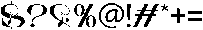 Bons Regular otf (400) Font OTHER CHARS