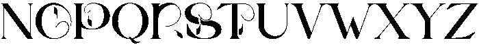 Bons Regular otf (400) Font UPPERCASE