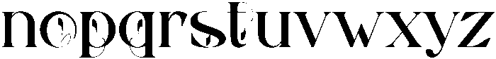 Bons Regular otf (400) Font LOWERCASE