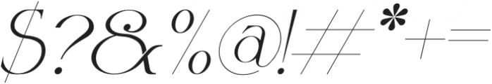 Bontias Italic otf (400) Font OTHER CHARS