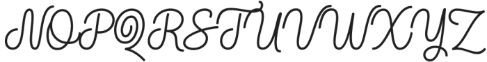 Booboo Script otf (400) Font UPPERCASE