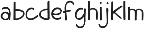 Boogabear-Regular otf (400) Font LOWERCASE