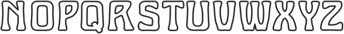 Boogie Down Outlined otf (400) Font UPPERCASE
