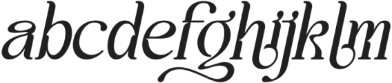 Boogo Italic otf (400) Font LOWERCASE