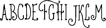 Book Lovers Society Soft Bold Regular otf (400) Font UPPERCASE