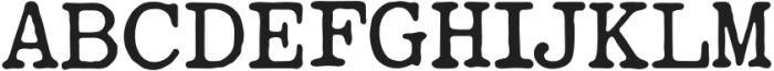 Bookface TM Regular otf (400) Font UPPERCASE