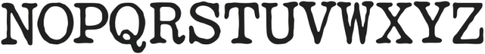 Bookface TM Regular otf (400) Font UPPERCASE