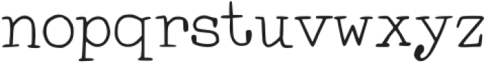 Bookish Typewriter Light otf (300) Font LOWERCASE
