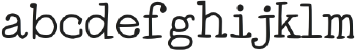 Bookish Typewriter Regular otf (400) FONT