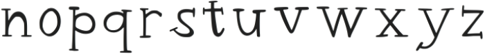 Bookly Regular otf (400) Font LOWERCASE