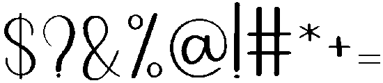 Bookmark Regular otf (400) Font OTHER CHARS