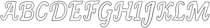 Booknerd Outline ttf (400) Font UPPERCASE