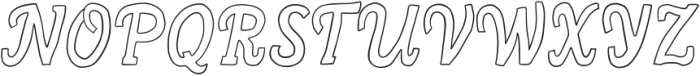 Booknerd Outline ttf (400) Font UPPERCASE