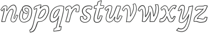 Booknerd Outline ttf (400) Font LOWERCASE