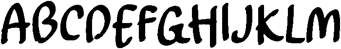 Boom Regular otf (400) Font UPPERCASE