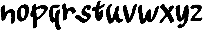 Boom Regular otf (400) Font LOWERCASE