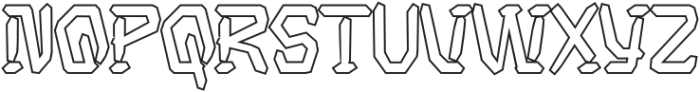 Boowan Outline otf (400) Font UPPERCASE