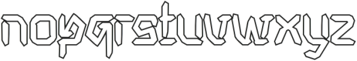 Boowan Outline otf (400) Font LOWERCASE