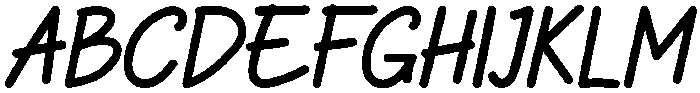 Borderland Regular otf (400) Font UPPERCASE