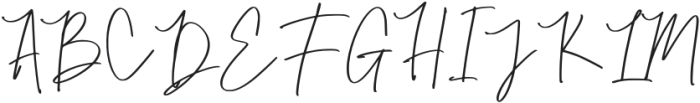 Borderline Signature Regular otf (400) Font UPPERCASE