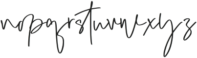 Borderline Signature Regular otf (400) Font LOWERCASE