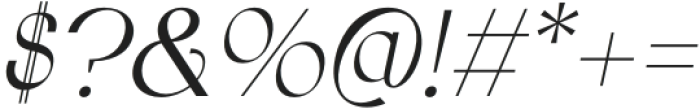 Bordie Italic otf (400) Font OTHER CHARS