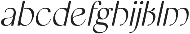 Bordie Italic otf (400) Font LOWERCASE