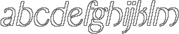 Bordie Pixel Outline otf (400) FONT