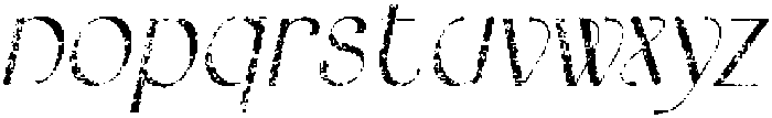 Bordie Stamp Italic otf (400) Font LOWERCASE