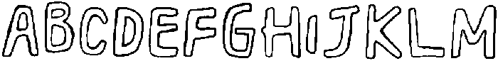 Borem Outline otf (400) Font UPPERCASE