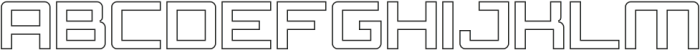 Borga Outline otf (400) Font UPPERCASE