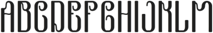 Borgande Regular otf (400) Font UPPERCASE