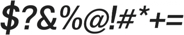 Boring Sans A Medium Italic otf (500) Font OTHER CHARS