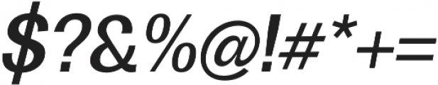 Boring Sans B Medium Italic otf (500) Font OTHER CHARS