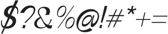 Boring Sans C Light Italic otf (300) Font OTHER CHARS