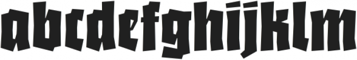 Bork Regular otf (400) Font LOWERCASE
