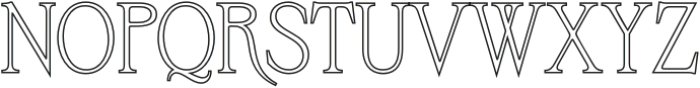 Bornean Outline otf (400) Font UPPERCASE