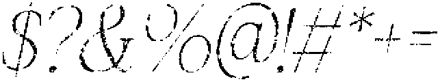 Bornean Stamp Italic otf (400) Font OTHER CHARS