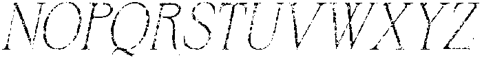 Bornean Stamp Italic otf (400) Font UPPERCASE
